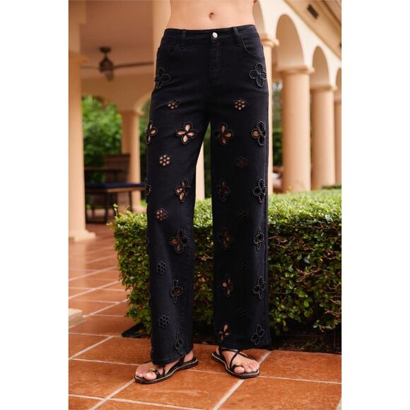 THE NOLI SHOP, Women's Pants, "Kaia Pearl High Rise Jeans,"Black, Size 29, NWT - Picture 1 of 7